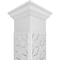 Ekena Millwork Craftsman Classic Square Non-Tapered Pueblo Fretwork Column w/ Crown Capital & Crown Base CC1010ENPBLCRCR - alternate 2